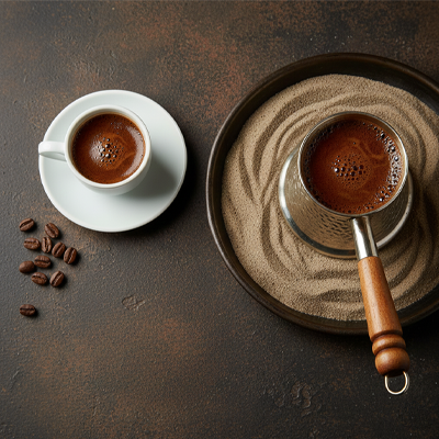 Kumda Aromalı Kahve